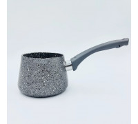 Турка OMS Grey 450 мл, з а/п гранітним покриттям  ручка бакеліт сіра