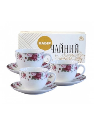 Сервіз чайний S&T Вінтаж (чашка -240мл.,блюдце-15 см) 12 пр.