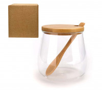 Цукорниця  S&T 500 мл з бамбуковою ложкою