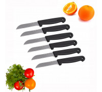 Набір ножів Kamille для чищення та нарізання овочів і фруктів 6 предметів з нержавіючої сталі