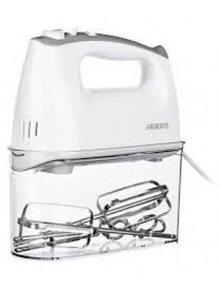 Міксер Ardesto 400 Вт, 5 швидк.+ турбо, 2 вінчика, 2 гачка, (білий)