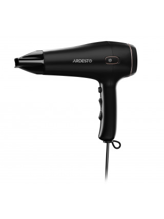 Фен Ardesto 1750-2100 Вт. 2 швидкості, 3 температурні режима, авто-змотування шнура (чорний)