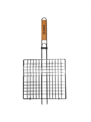Решітка для грилю, 27*24*2,0 см, з дерев'яною ручкою