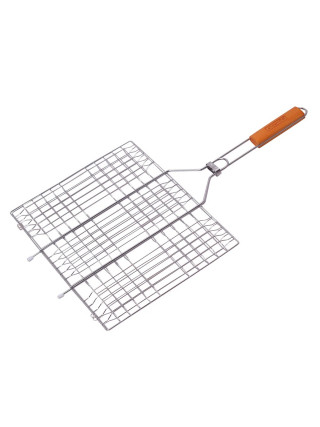 Решітка для грилю Скаут 40*30*2,0 см., с дерев'яною ручкою