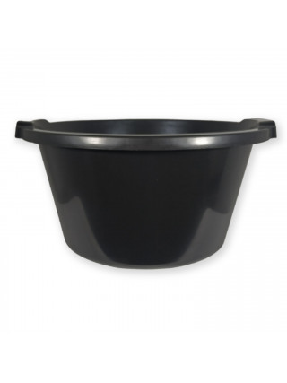 Таз круглий Plastic's Craft 12 л, господарчий (чорний)