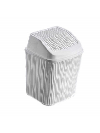 Відро для сміття 6,2 л WAVY "хвиля" (білий)*20
