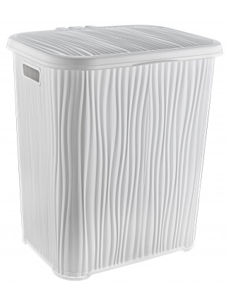 Корзина для білизни 48 л WAVY "хвиля" (білий) 34*41.5*48 см