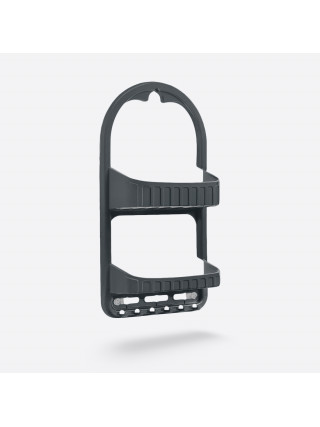 Поличка в ванну кімнату 2-х ярусна 12*27*45,5 см, (сірий)*24