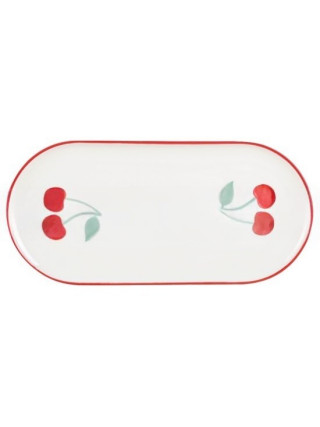 Блюдо ARDESTO Cherry, 25х11.6см, порцеляна, овальна, багатокольоровий