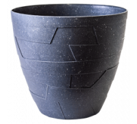 Вазон зі вставкою "Керамо" 36,5*32,5 см (граніт бетон)