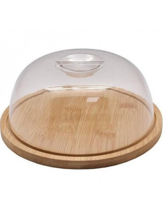 Блюдо з кришкою Ardesto Midori, 18.5х1х7.8см, бамбук, пластик