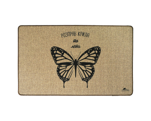 Килим універсальний Dariana Льон, прінт метелик, 60*90 см 