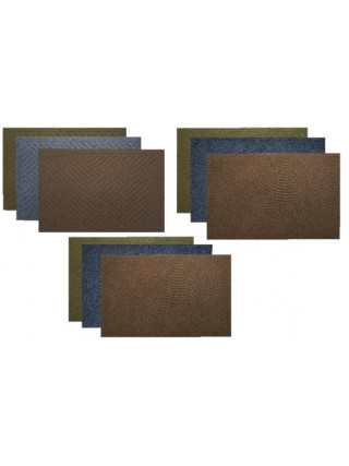 Килим гумовий 60*90*0,2 см з ворсовим покриттям (коричневий)