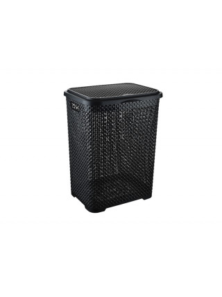 Корзина для білизни PEARL 55л, 41,5*35*55 см (антрацит)*10