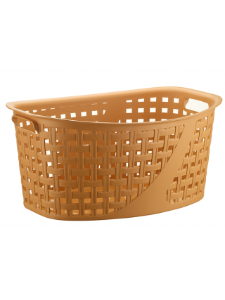 Корзина для білизни, без кришки 25л SLIM, 49,5*36*22 см, (бежевий)*12