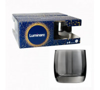 Набір склянок Luminarc Сяючий графіт 310 мл., для віскі, 4 шт.