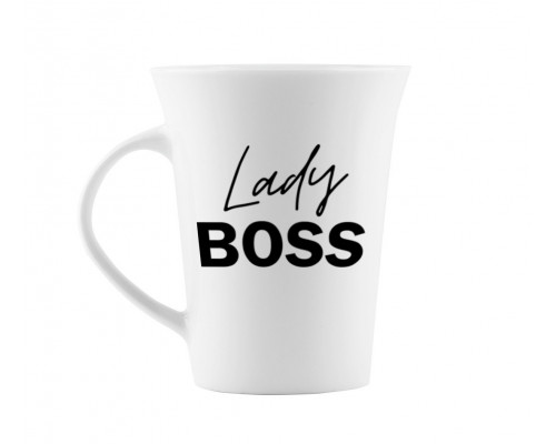 Кружка 360 мл Kvarta Lady boss тюльпан + подарункова  коробка