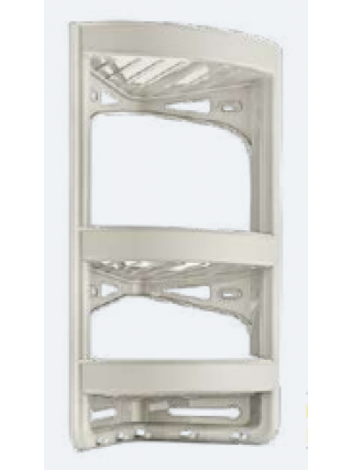 Поличка в ванну кімнату кутова 3-х ярусна 20*30,5*56 см, (крем)*12