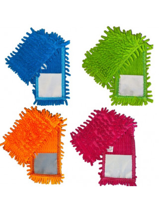 Запаска до швабри - полотера шиньйон "1000 пальців" 43*10 см Eco Fabric, локшина