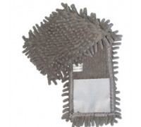 Запаска до швабри - полотера шиньйон "Преміум" 43*10 см Eco Fabric, лапша, сіра
