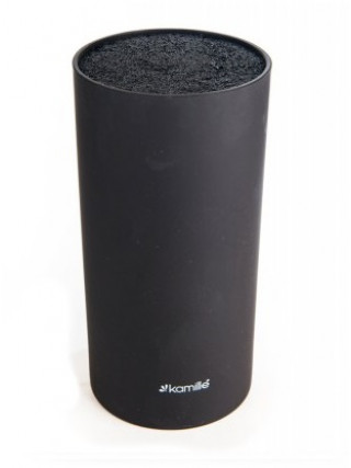 Підставка для ножів Kamille h-22 см., циліндр (чорний, білий, сірий) 