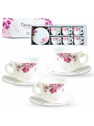 Сервіз чайний S&T Орхідеї 12 пр. (чашка-190мл, блюдце-14см)