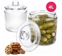 Банка скляна Kamille для продуктів 4л з кришкою