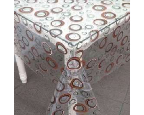 Рулон скатертина на стіл Dariana GEL 1,35*30 м, силікон з принтом D525CTM