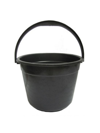 Відро господарське Plastic's Craft 8 п/е з  ручкою чорний