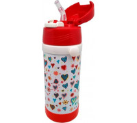 Термос дитячий Krauzer червоний 350 мл з трубочкою 