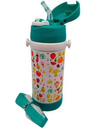 Термос дитячий Krauzer зелений 350 мл з трубочкою 