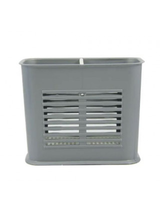 Підставка для столових приборів Plastic's Craft 16*8*13 см (сірий)