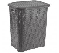 Корзина для білизни 45 л Dunya Rattan 39,5*32.3*53.8 см, (сірий)