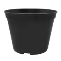 Вазон для розсади круглий 0,28 л, 9*6,5см, упаковка (80шт) (чорний)