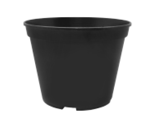 Вазон для розсади круглий 0,28 л, 9*6,5см, упаковка (80шт) (чорний)