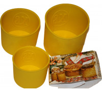 Набір форм силіконових для випічки пасок APL 3 пр. (14*10 см., 12*9 см., 10*8 см.)