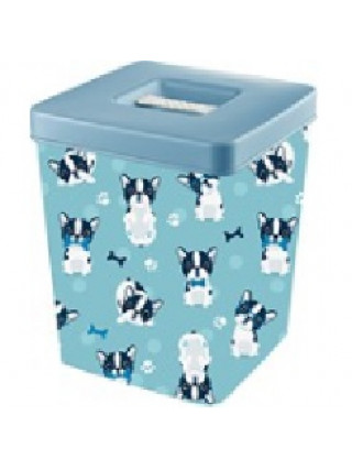 Кошик Elif Plastik бульдоги 2,1 л із малюнком квадратний