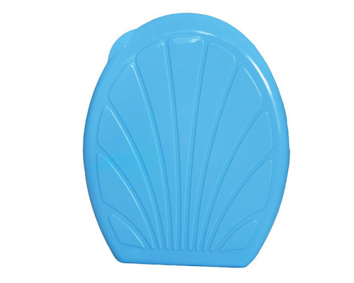 Сидіння на унітаз пластикове "РОМАШКА" (блакитний)