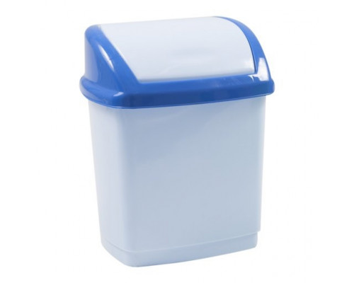 Відро для сміття "Домік" 9,0л (блакитний-синій)