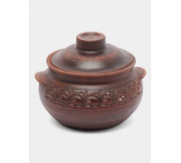 Горщик для запікання глиняний Кераміст декор 0,6 л 