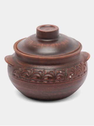 Горщик для запікання глиняний Кераміст декор 0,6 л 