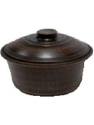 Каструля для запікання глиняна Кераміст гладка 2 л без ручок