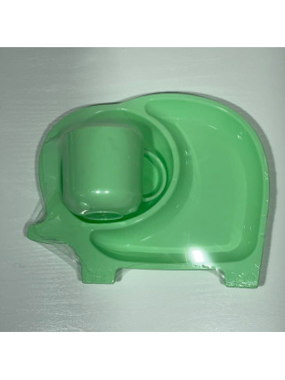 Набір дитячого посуду: тарілка "Слоненя" + чашка 