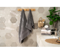 Рушник махровий Ardesto Benefit, 50х90см, 100% бавовна, сірий
