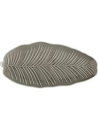 Блюдо овальне Limited LEAF GREY 30x16.8 см