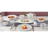 Тарілка десертна Ardesto Ancona, 20см, порцеляна, білий