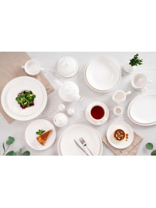 Блюдо овальне Ardesto Ancona, 27.2х15.7х2.5см, порцеляна, білий