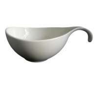 Салатник з ручкою Ardesto, 360мл, порцеляна, білий
