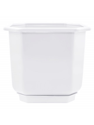 Вазон з підставкою "Дама" 24*24 см. 7 л. (білий)