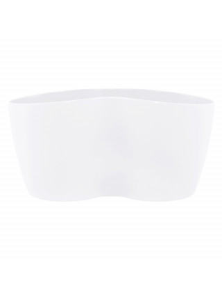 Вазон кактусник на 3 рослини (білий)